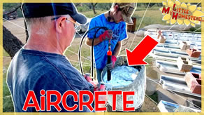 Building Aircrete Rafters & Center Beam | Weekly Peek Ep319